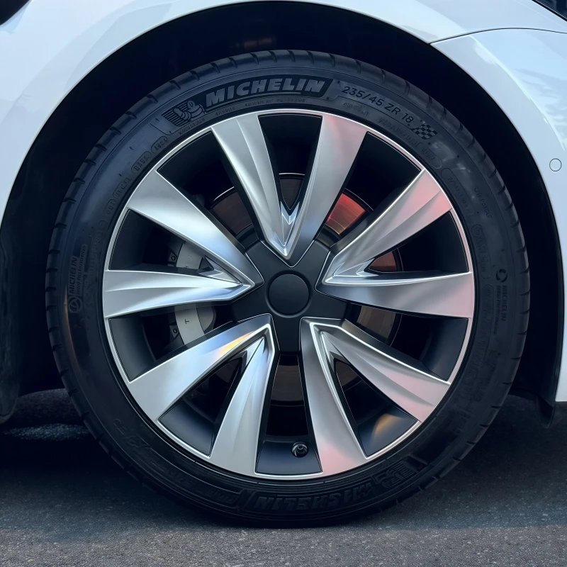 4PCS 18 Zoll Rad Kappe Für Tesla Modell 3 2018-2023 Automobil Leistung Ersatz Rad Radkappe Vollrand abdeckung Zubehör – Detail 8