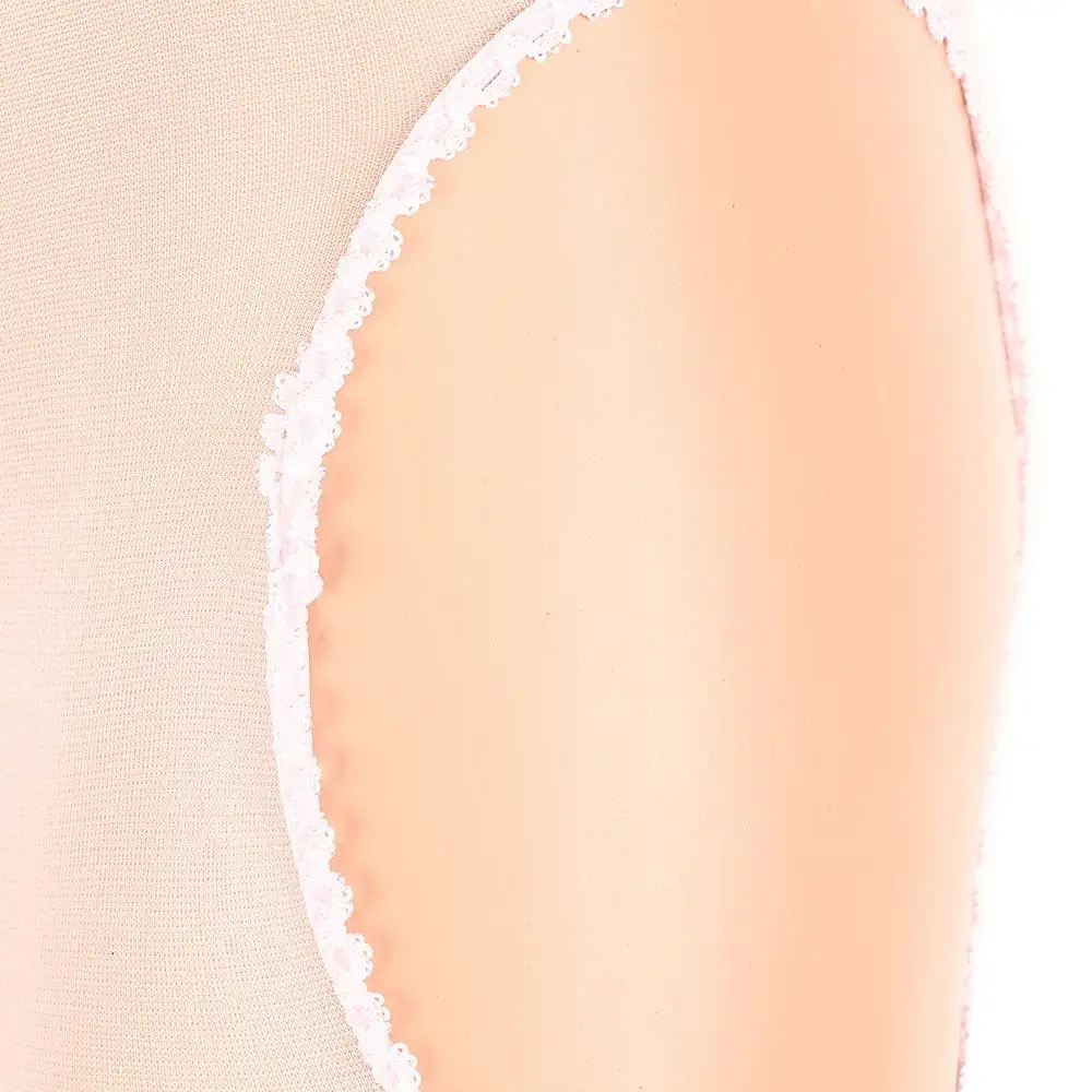Collants en spandex sexy pour femmes, lingerie transparente, extensible, sans couture, entrejambe ouvert