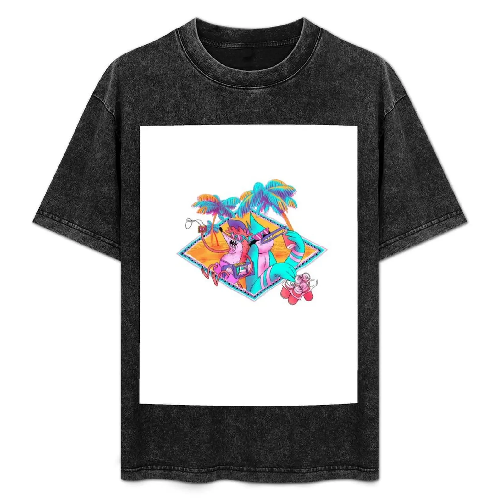 

Regular show. Summertime T-Shirt graphic t shirt vintage Clothing funny t shirts for men