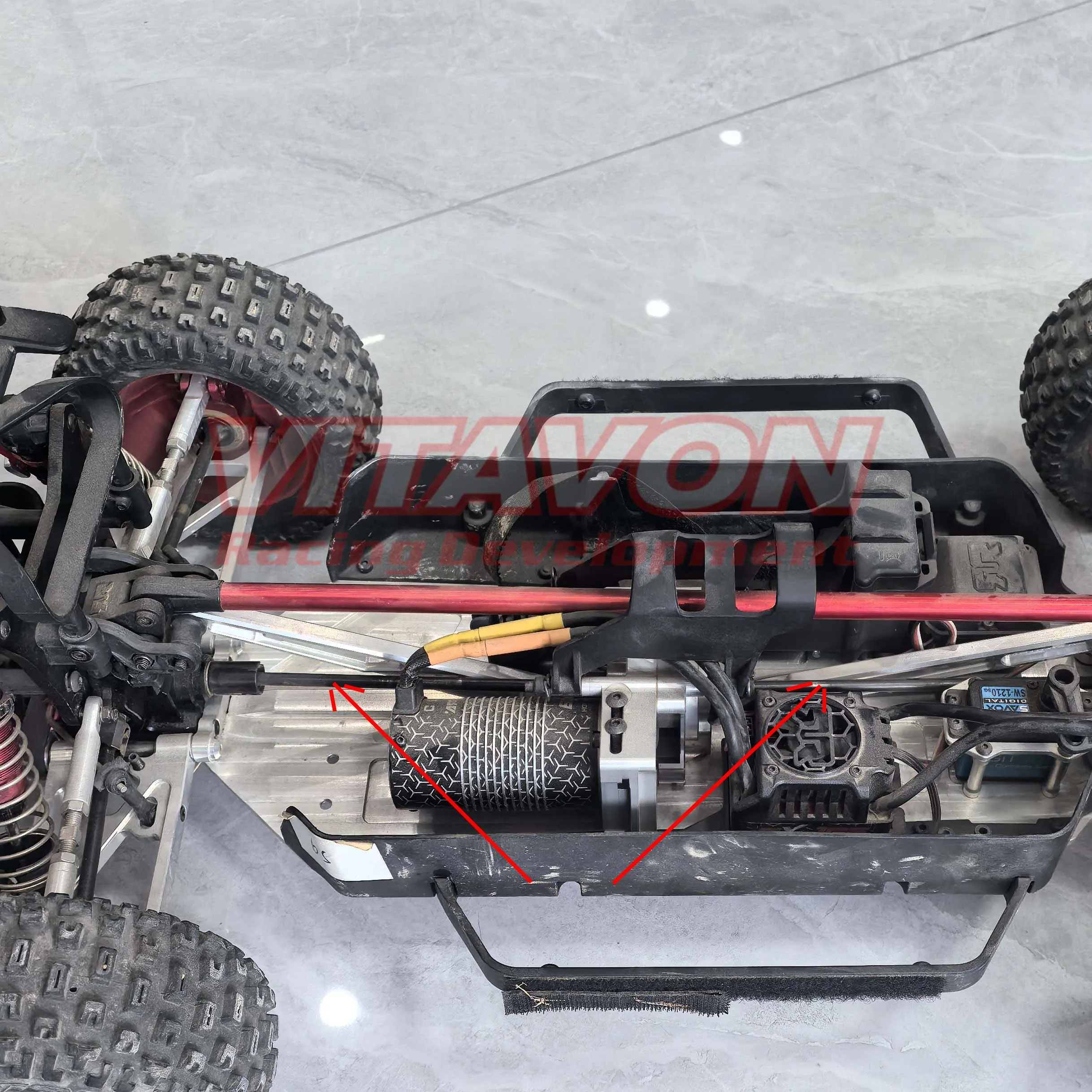 VITAVON HD Steel Front&Rear Drive Shaft Dogbone For Arrma Mojave 6S 1/7