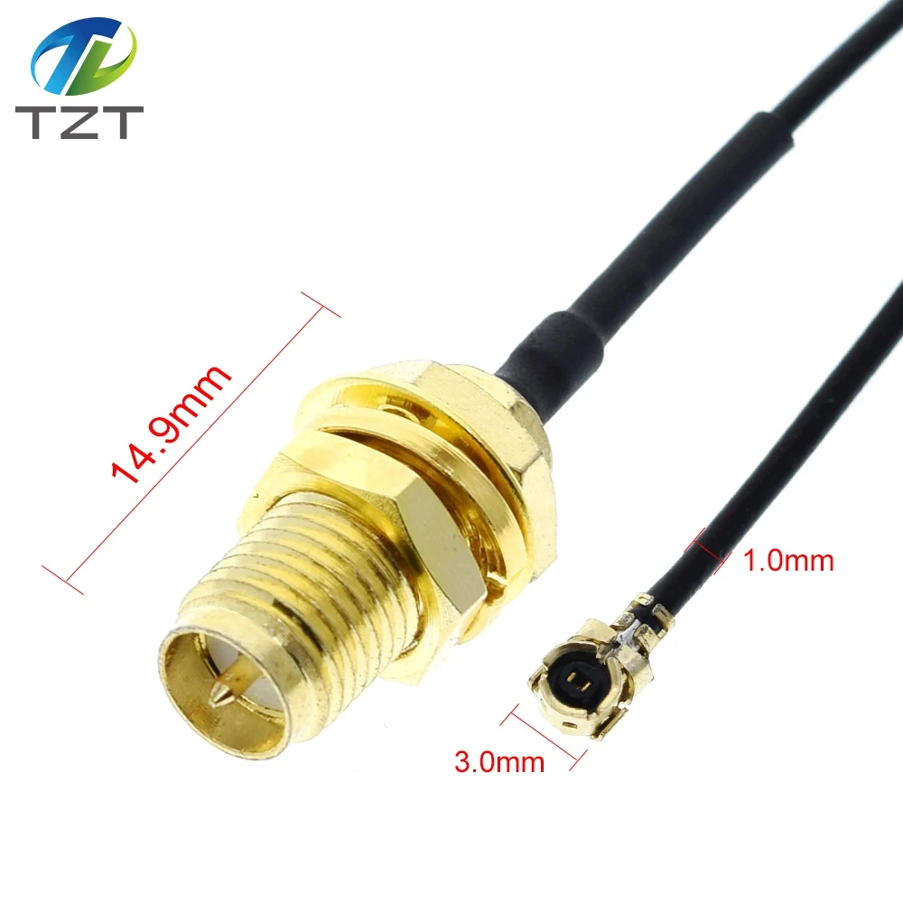 Extension Cord U.FL IPX to RP-SMA Female Connector Antenna RF Pigtail Cable Jumper for PCI WiFi Card RP-SMA Jack to IPX RG178