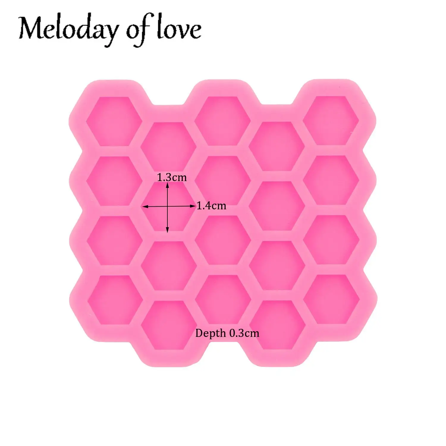 Glossy Circle Heart Hexagonal Stud Silicone Resin Mold, Epoxy Jewelry Moulds for Earring, Chocolate Fondant Cake Molds DY1655