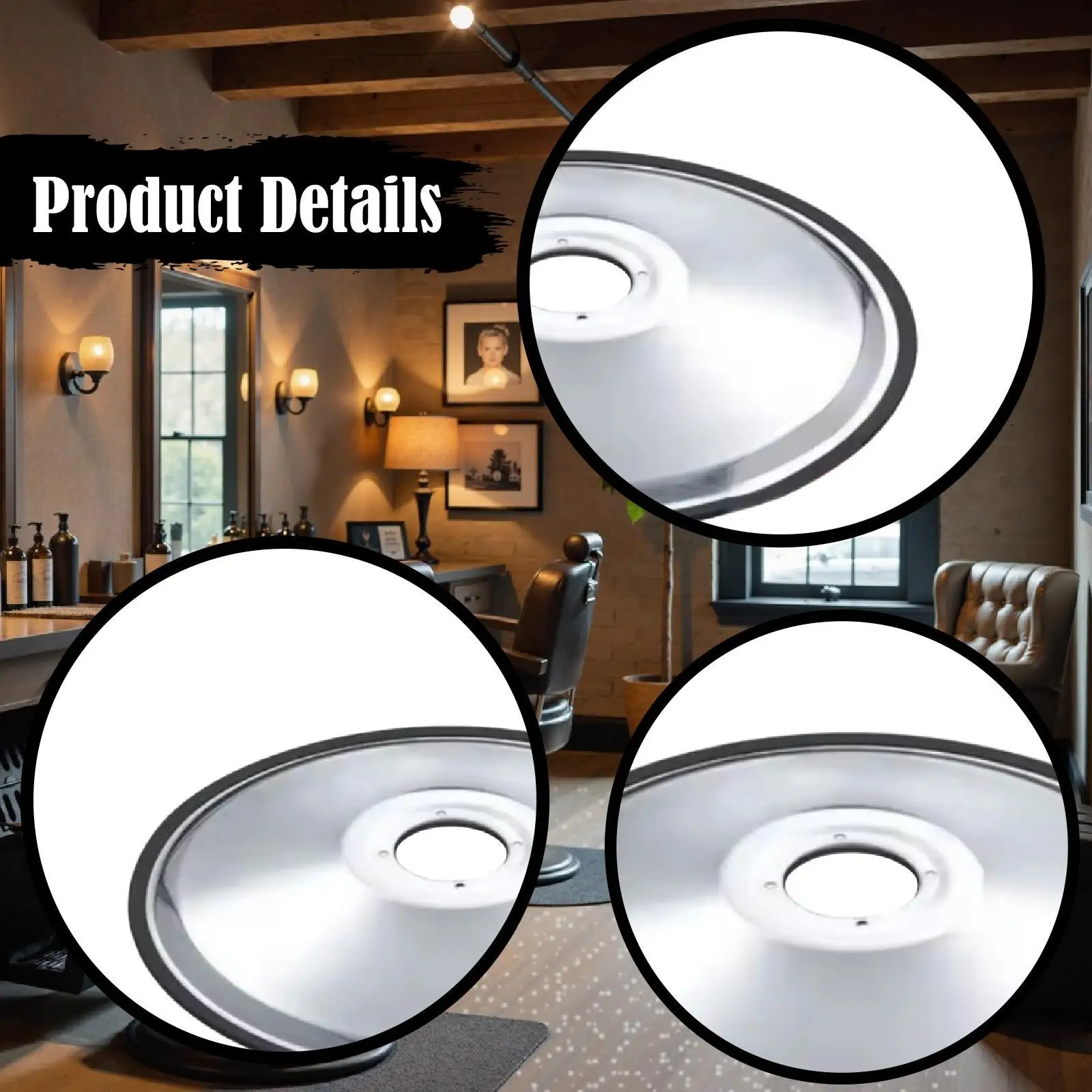 Perlengkapan Dasar Kursi Penata Rambut Dasar Kursi Salon Tukang Cukur untuk Tukang Cukur dan Salon Bagian Praktis Tugas Berat Pemasangan Mudah