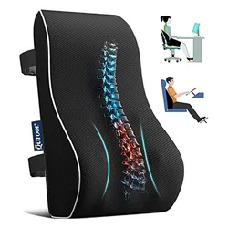 Lumbar Support Pillow Memory Foam Cushion To Relieve Back Pain Car Seat Lumbar Cushion Suitable For Office Home And Car