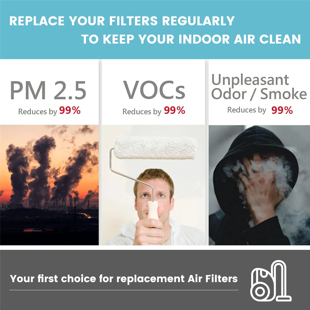 Для Conga 2499 Ultra Home основная боковая щетка Hepa фильтр швабра тканевый мешок для пыли аксессуары запасные части_A66K