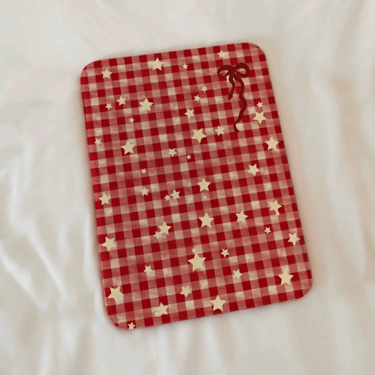 Grid Star Ribbon Bow Y2K 360° Rotation Cover For iPad Pro 13 11th M5 M4 12.9 A16 10 8 7 9th 10th Air 11 M2 M3 Mini Tablet Case
