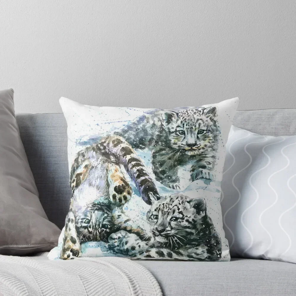 

Little snow leopard Throw Pillow Christmas Throw Pillows Covers Sofas Covers Decorative Cushion Cover pillow