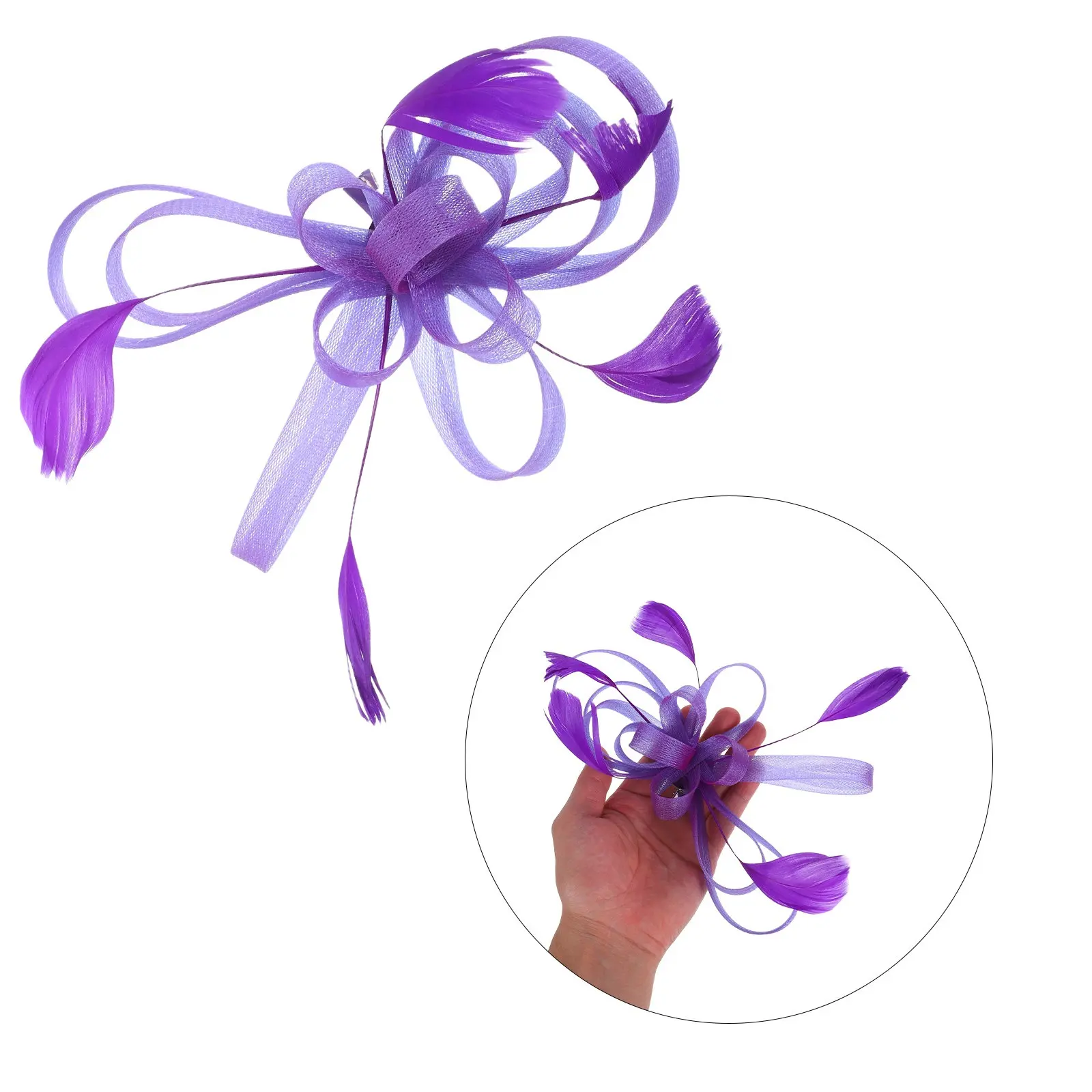 

Net Tulle Hair Accessory Lightweight Bridal Headpiece For Wedding Elegant Design All Dress Styles Adjustable Fit