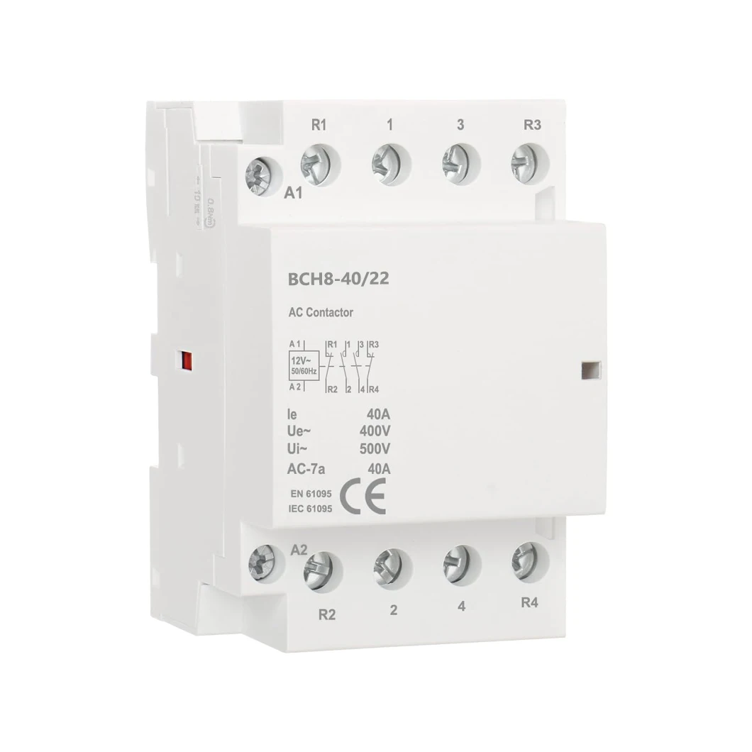 ABILKEEN BCH8-40/22 4Pole 2NO2NC Household AC contactor 40A AC24V/110V/230V Universal Circuit Control Automatic AC Contactor