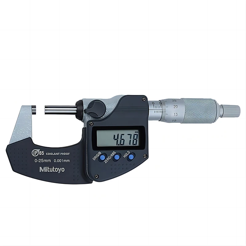 

High Precision Portable Digital Micrometer In Stock Japan Ratchet Origin 293-243-30 Measuring Range 75-100mm