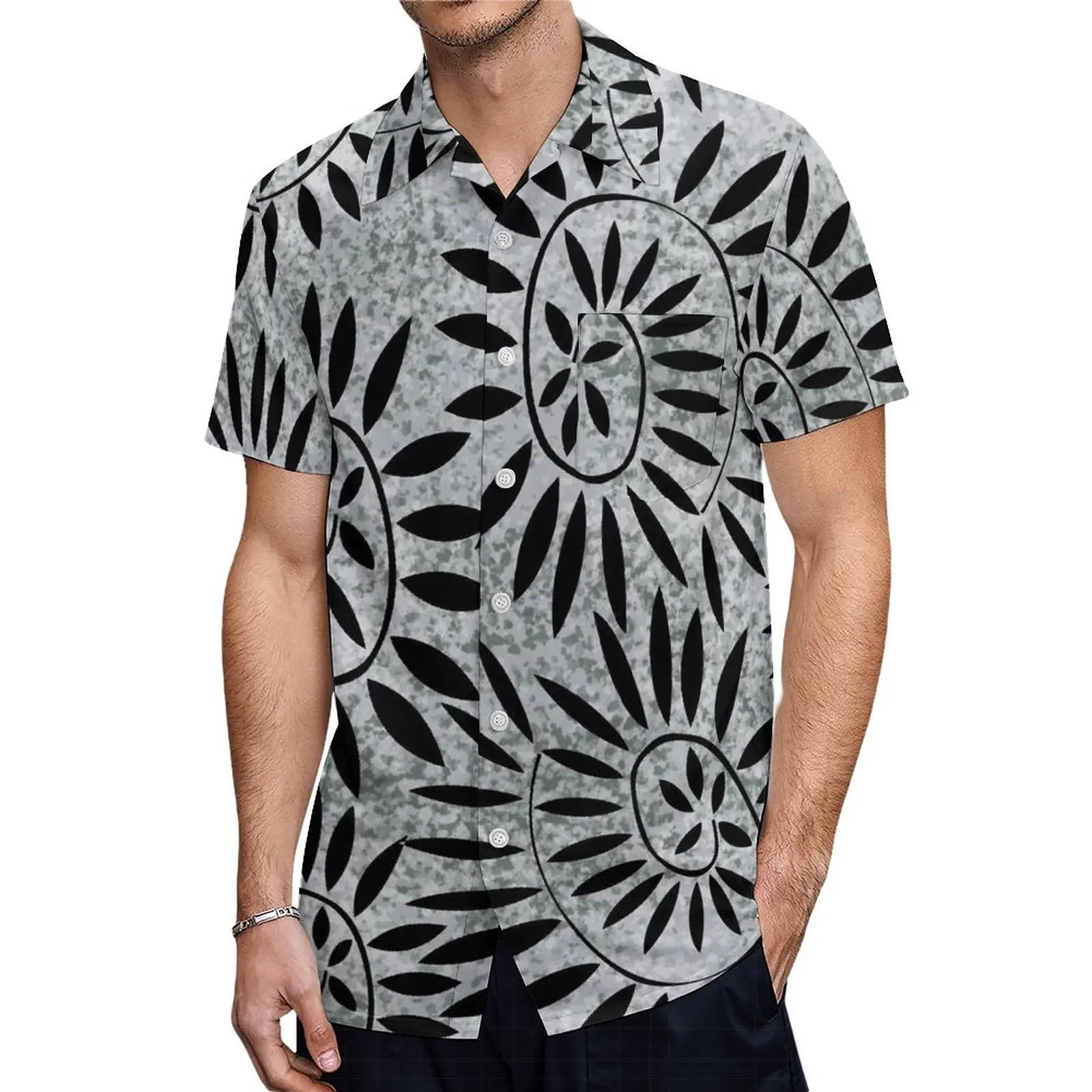 Support The Design Of Women\'S Short Sleeve Dress Crew-Neck Samoan Polynesian Tribal Pattern And Hawaiian Men\'S Shirt Couple Suit