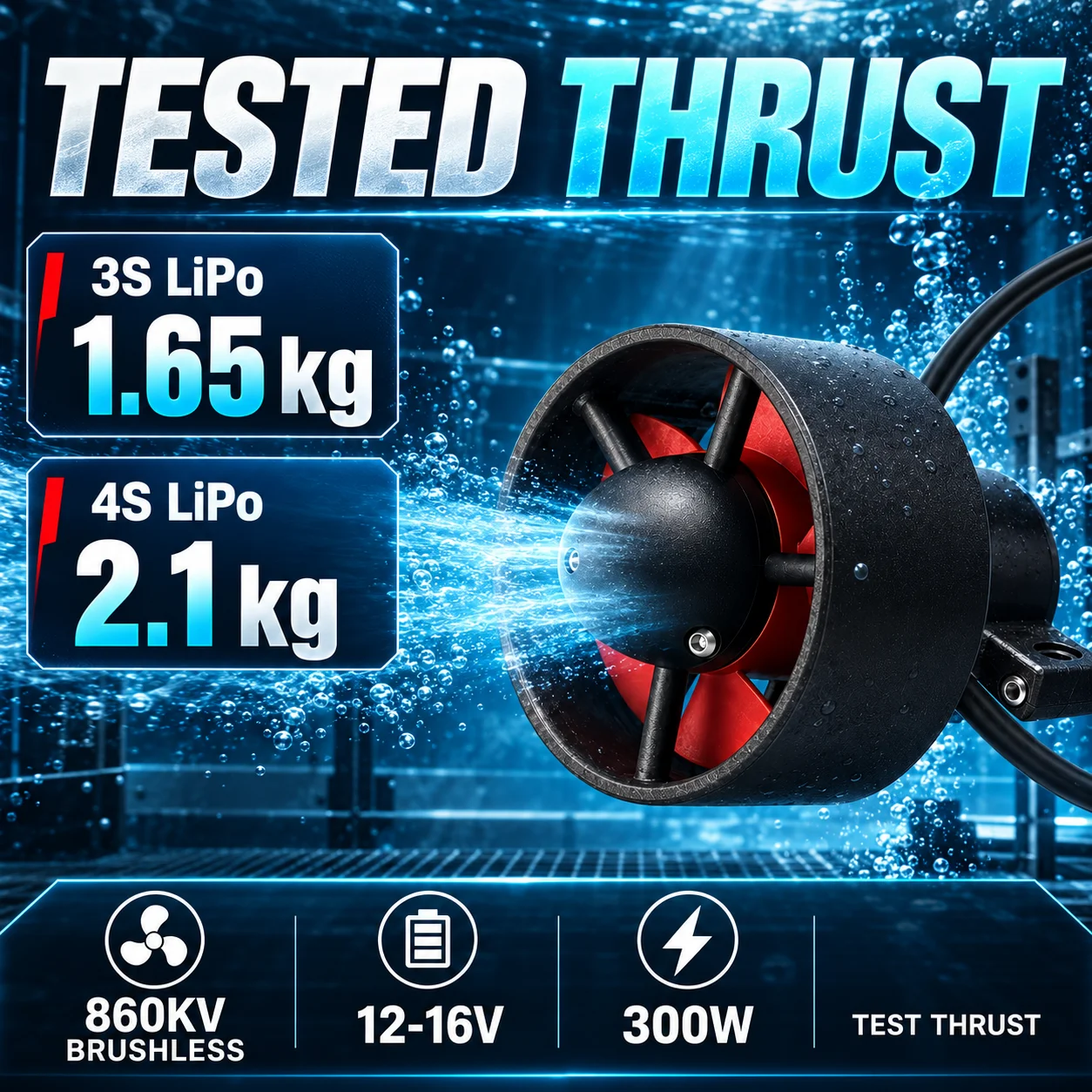Hobbyocean T60 300W 860KV 60mm – Rov Underwater Robot Thruster recenzja i cena