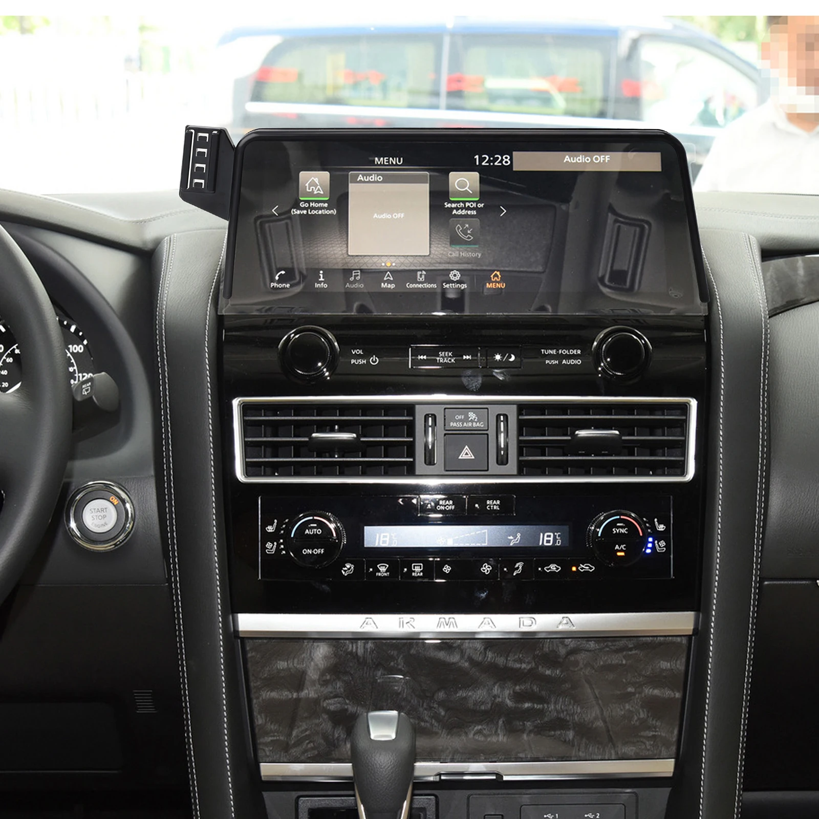 fit for Nissan Patrol Y62 2021 2022 2023 2024 Custom Fit Phone Holder Mount Dashboard Screen Base No Drill Car​​ accessoires