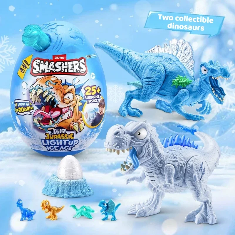 ZURU Smashers Blind Box Toys Mega Jurassic Lightup Ice Age Blind Boxes Dinosaur Children Kids Toys Mystery Box Birthday Gift