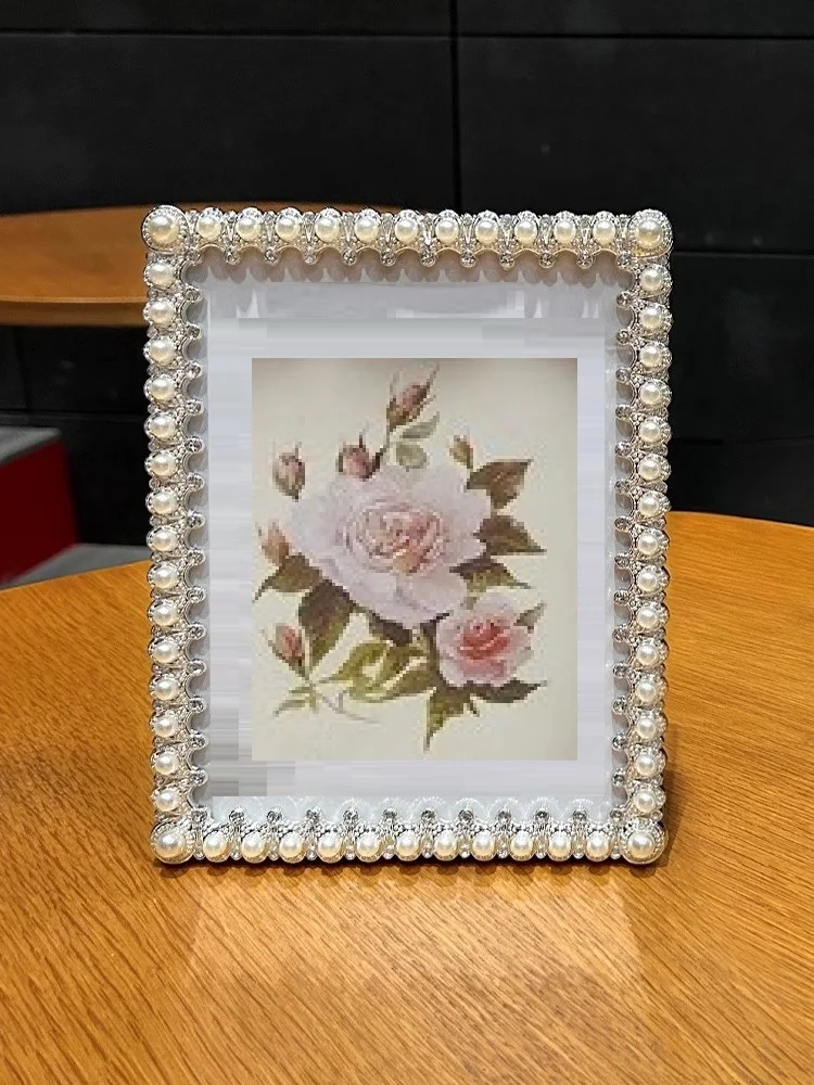 

European Pearl Metal Photo Frame, Display Table