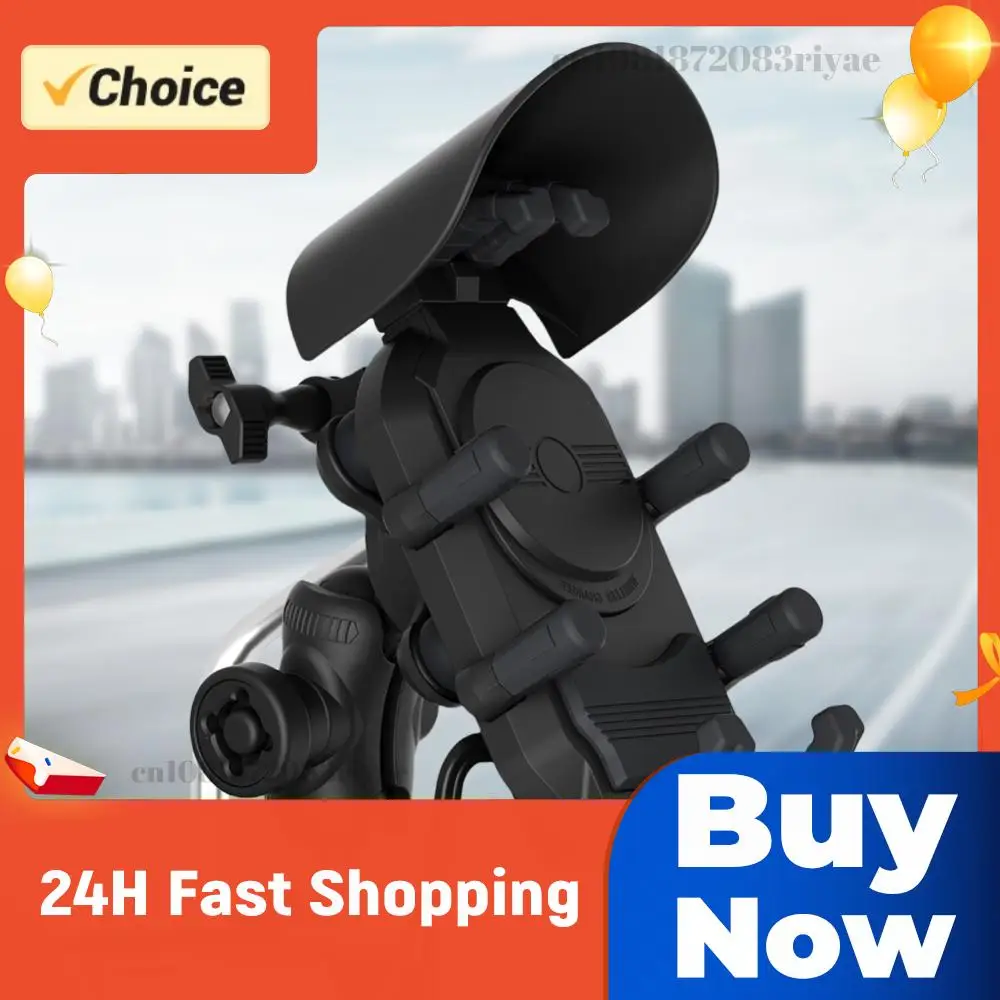 

Держатель для телефона на мотоцикл с беспроводной зарядкой 15 Вт, противоударный, водонепроницаемый, с защитой от кражи