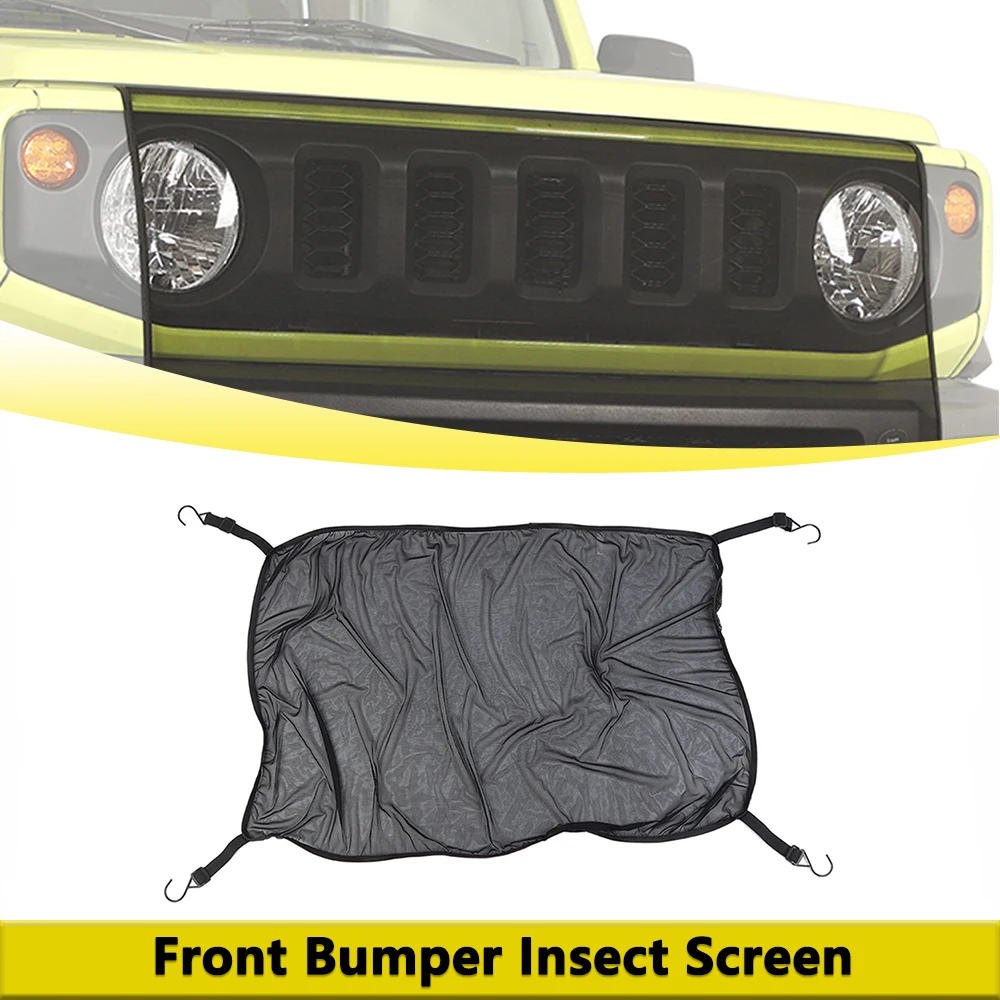 

Защитная сетка от насекомых для переднего бампера Suzuki Jimny JB64 JB74 2007-2026, дефлектор капота, аксессуары для бездорожья