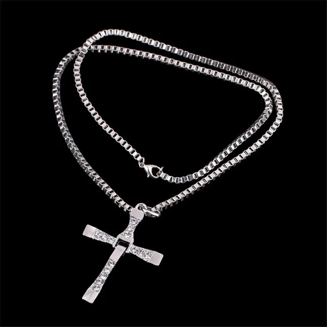 Dominic Toretto The Fast and The Furious Celebrity Vin Diesel Item Crystal Jesus Men Cross Pendant Necklace Gift Jewelry 6 Dominic Toretto The Fast and The Furious Celebrity Vin Diesel Item Crystal Jesus Men Cross Pendant Necklace Gift Jewelry 6