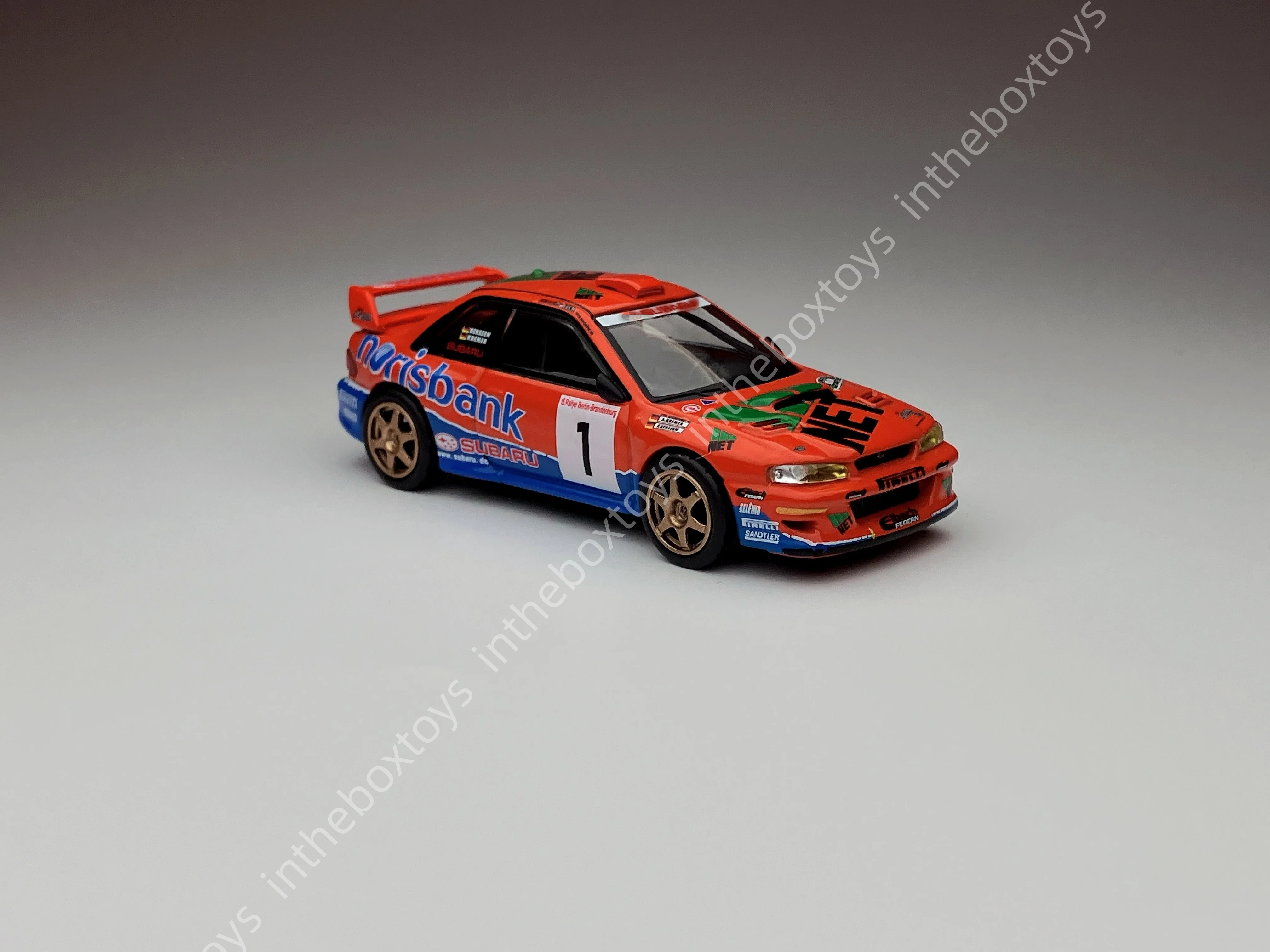 

Mini gt 1:64 1140 Impreza WRC97 #1 1999 DRM Champion Diecast Alloy