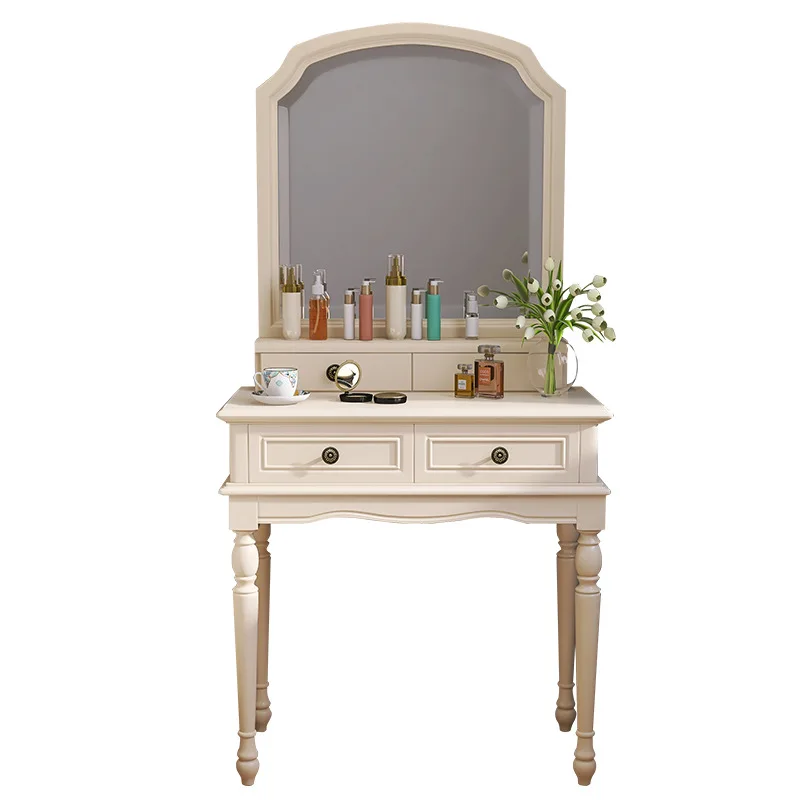 

American light luxury all solid wood dresser small apartment bedroom mini modern simple multi-function