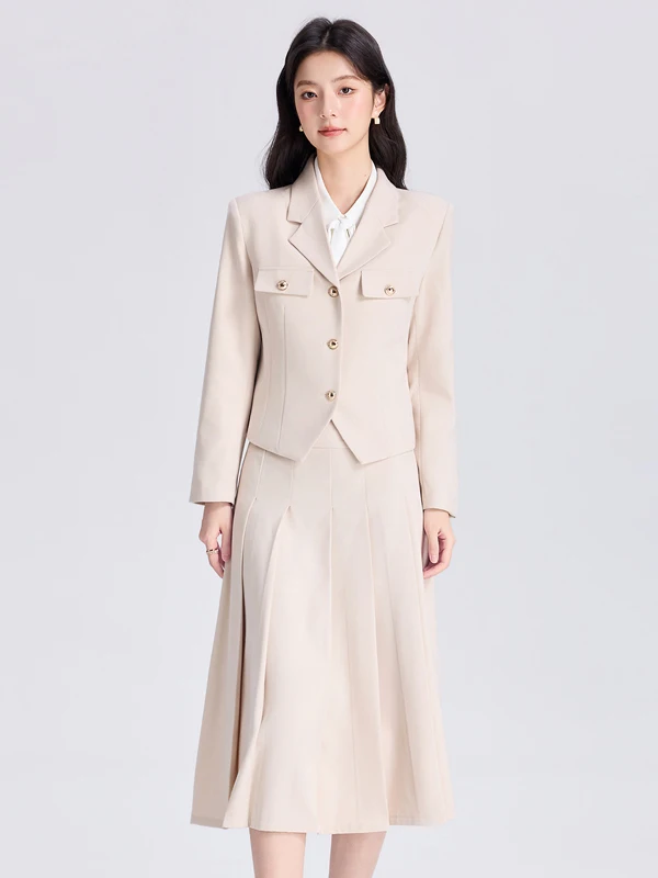 Elegant Short Sleeve Business Suit Jacket Women's Commute Professional Fashion Summer High-End Simple Art Exam Dry Clean