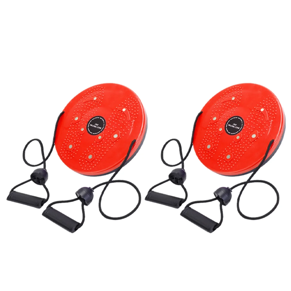 A44U Twister Magnet Waist Twisting Disc Fitness Balance Board Weight Lose Trainer Magnetic Massage Wriggling Plate Gym Red