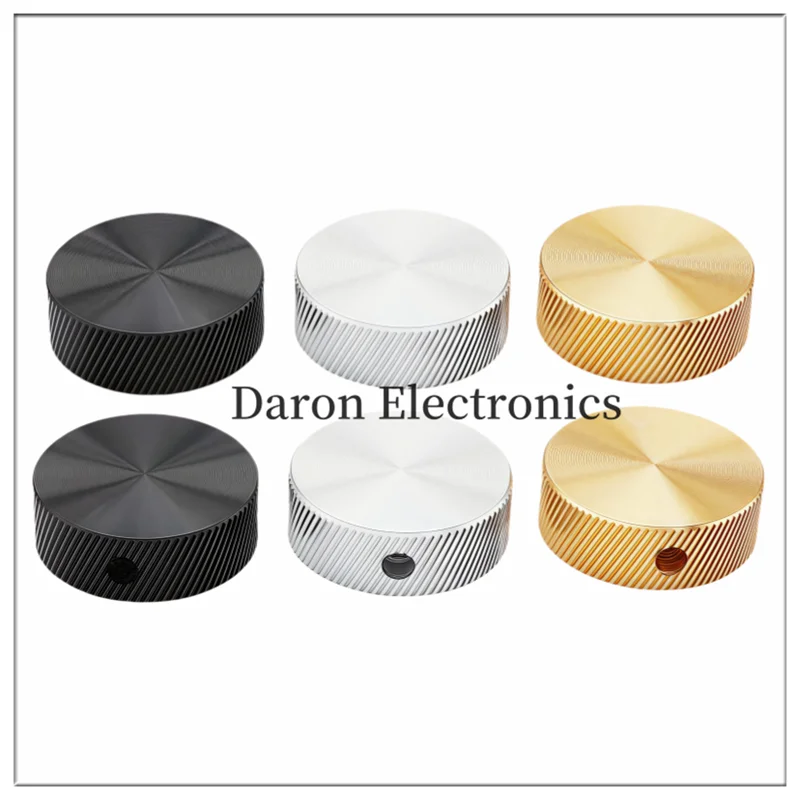 Aluminum alloy solid knob 30*10 thin potentiometer knob cap Household appliance rotation adjustment cap round hole 6mm