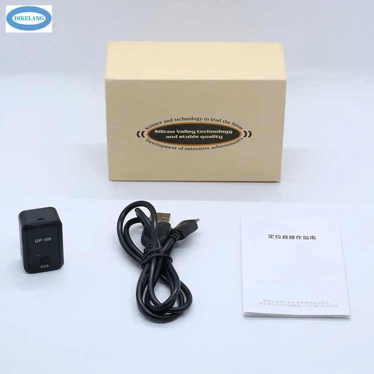 Mini GPS Tracker para Crianças e Idosos, Posicionamento BeiDou, Alarme Anti-Perdido, GF09