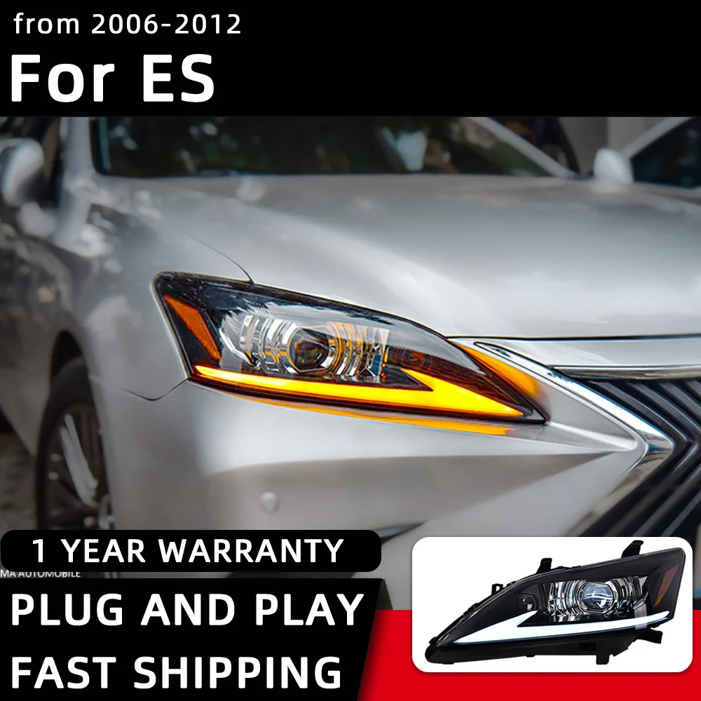 

Car Styling Headlights for Lexus ES300 LED Headlight 2006-2012 ES240 ES350 Head Lamp DRL Signal Projector Lens Automotive