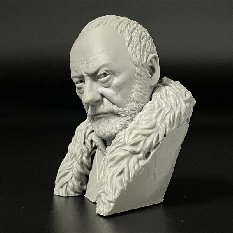 1/10 Scale Davos Resin Bust Unpainted Figures Resin Model Figurines Miniature Collection Hobby Toys