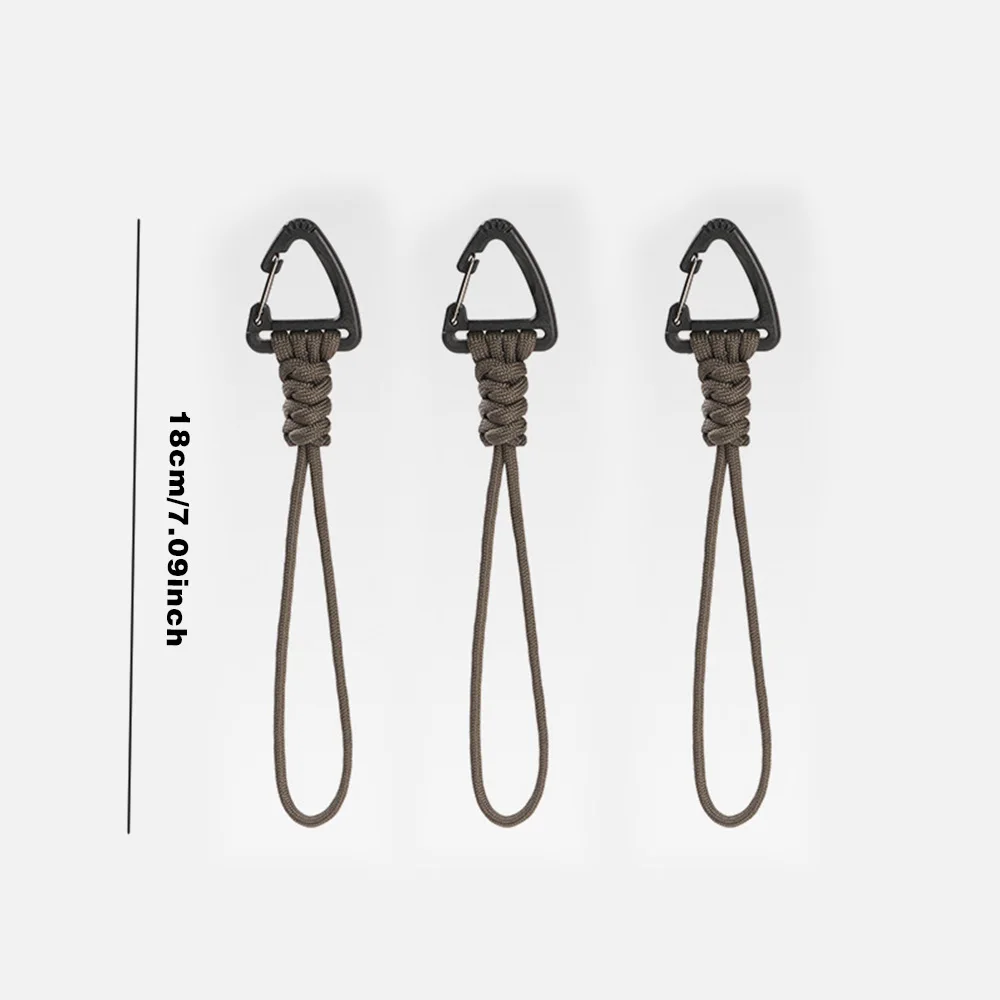 3 stücke Outdoor Schlüssel Hängen Seil Anti Verloren Handgelenk Haken Outdoor Camping Multifunktionale Hängen Schnalle Schnell Hängen Haken Schlüssel Kette
