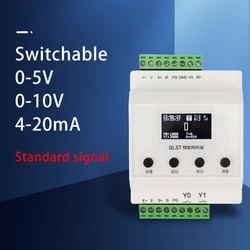 Weight Sensor Load Cell Amplifier Transmitter Anti-Interference Conversion Device 0 To 10v To 5v 4-20mA Modbus Communication