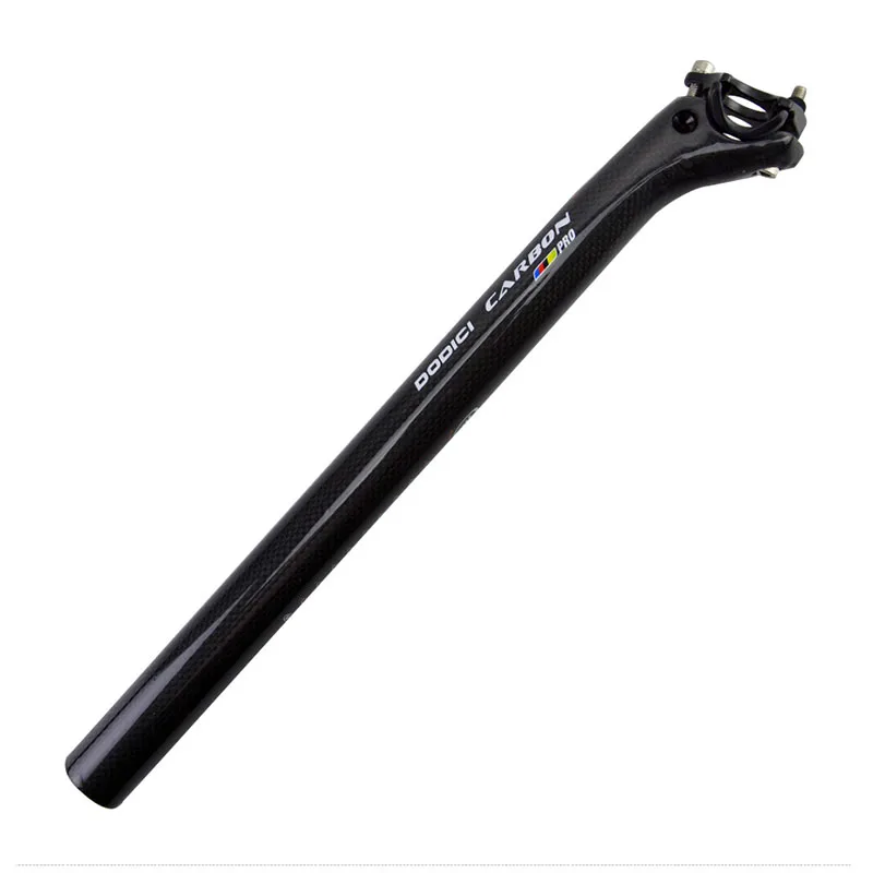 DODICI Carbon Fiber Seatpost 25.4mm Mountain Bike Seat tube Road Bike Ultralight Rear Floating Seat post 330mm 350mm 400mm Parts