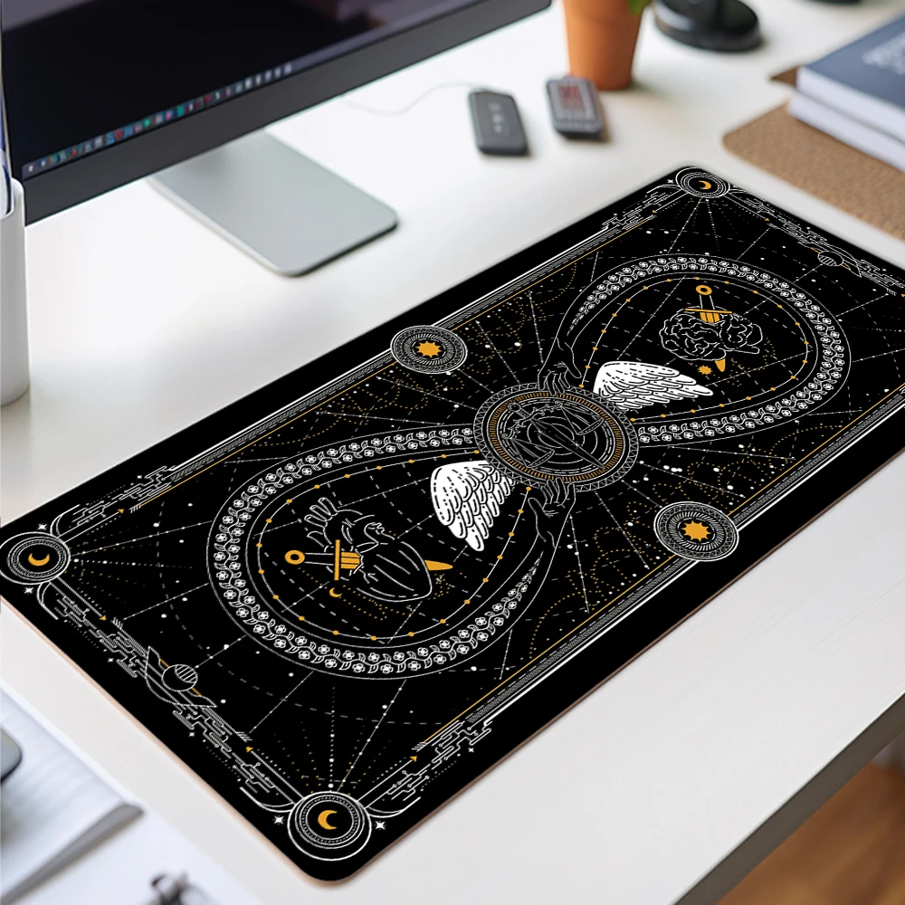 Kunst Kawaii Amater asu Schwarz-Weiß-Mouse pad Gamer Laptop Deskmat Japan Anime Mauspad Gaming-Zubehör Spiel matte Maus matten