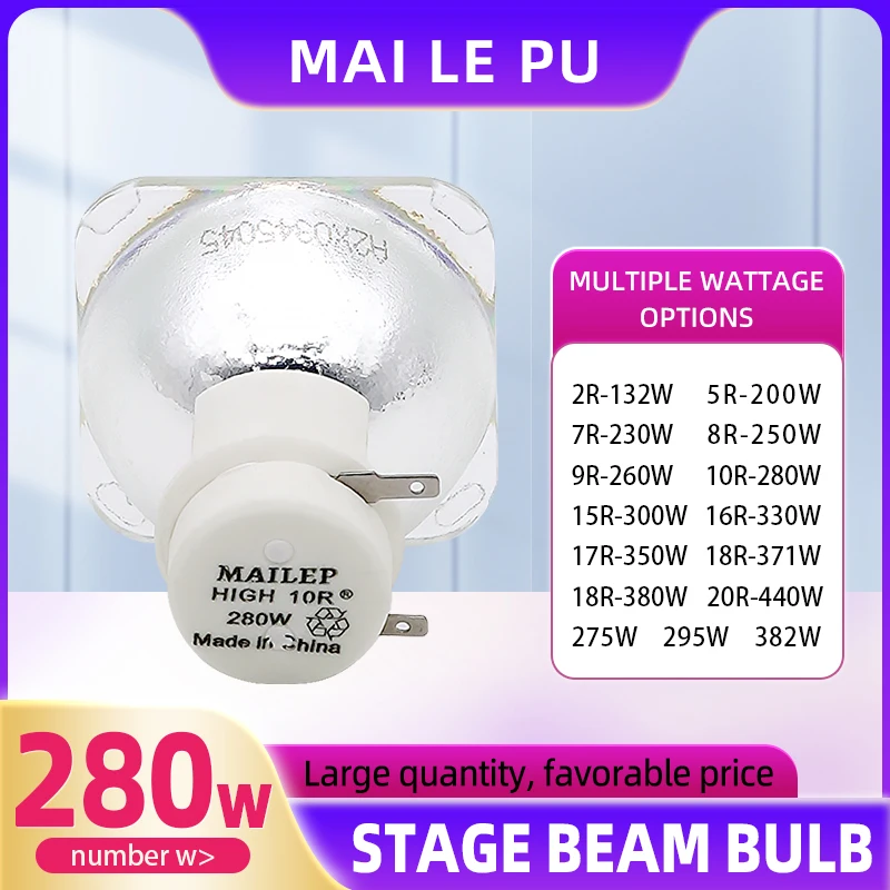 MAILEPU-luz de escenario R10 MSD platinum, compatible con bombilla de haz caliente 10R 280W