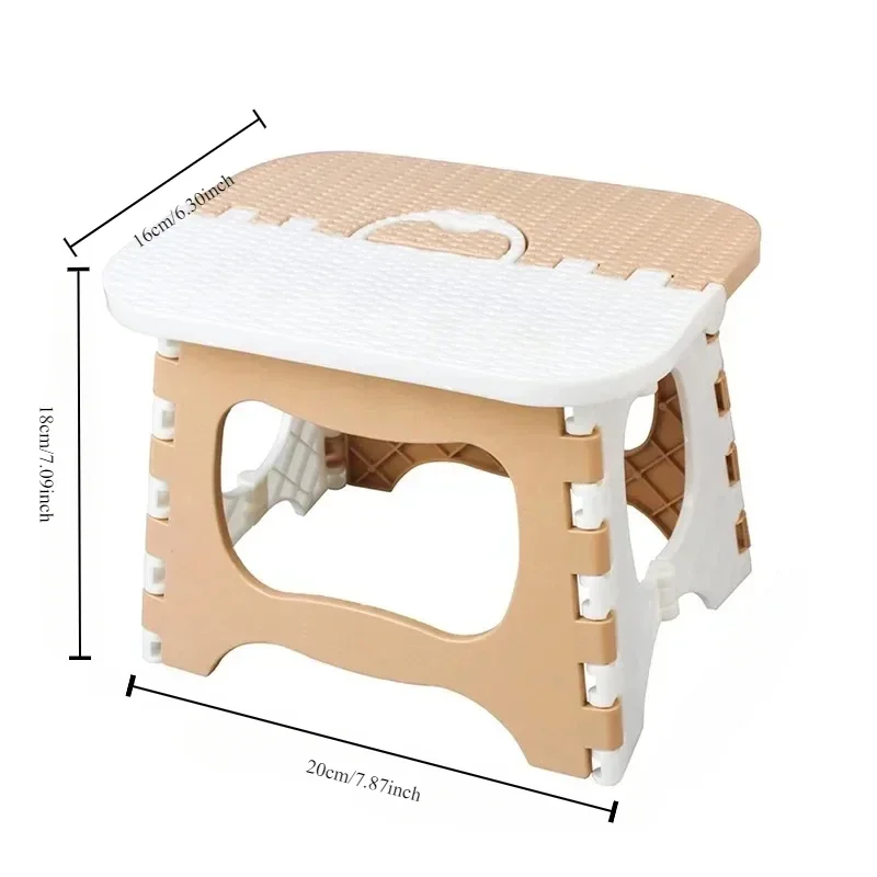 Plastic Folding Small Stool Portable Thickened Household Space-saving Outdoor Fishing Bench Horse Chair Lightweight Shrink image 5