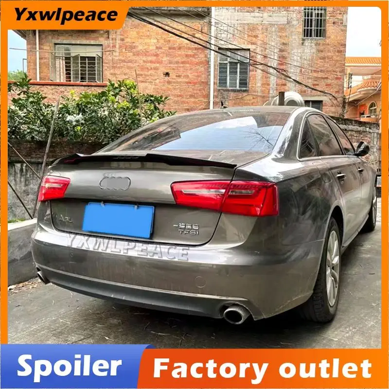 

M4 Style Real Carbon Fiber Rear Trunk Spoiler Trunk Lip Wing Car Styling Audi A6 C7 2012 2013 2014 2015 2016 2017 2018