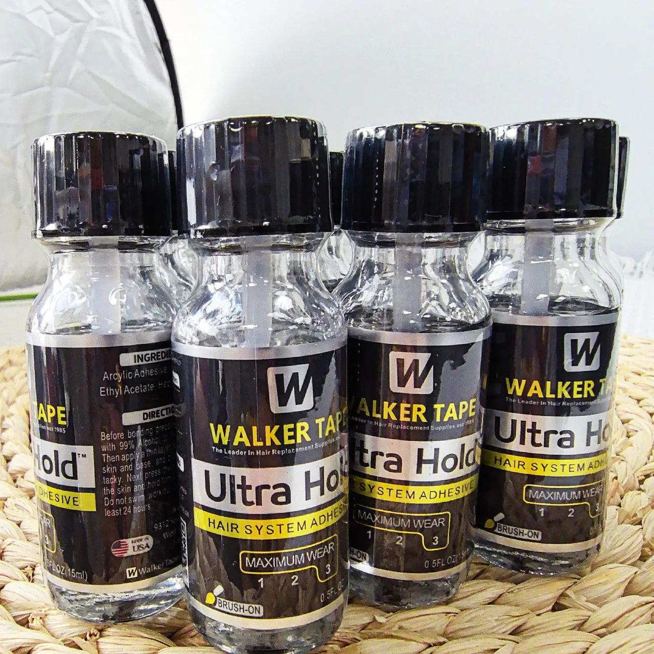 

0,5 унции (15 мл) ультрафиксирующий клей для волос, клей для кружевного парика, клей для кружевного парика/закрытия/парика, мягкий силиконовый клей