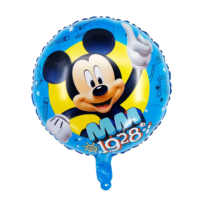 New Anime Disney Mickey Mouse Metallic Balloons Kawaii Minnie Rotundity Heart Shaped Balloons Cartoon Party Decoration