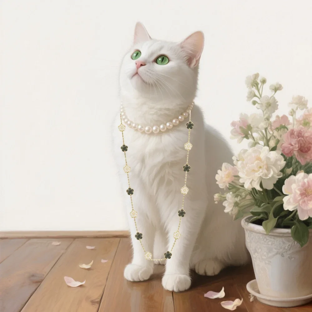 

Stunning VCA Four-Leaf Clover Necklace In S925 Silver, 2025 Hit Accessory, Unique Design, Luxurious Touch