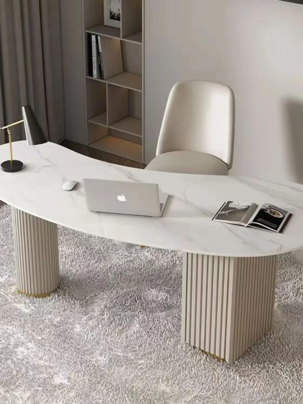 Writing Table Computer Desk Shaped Modern Desks Bedroom Office Organizer Conference Tables Workstation Furniture Executive