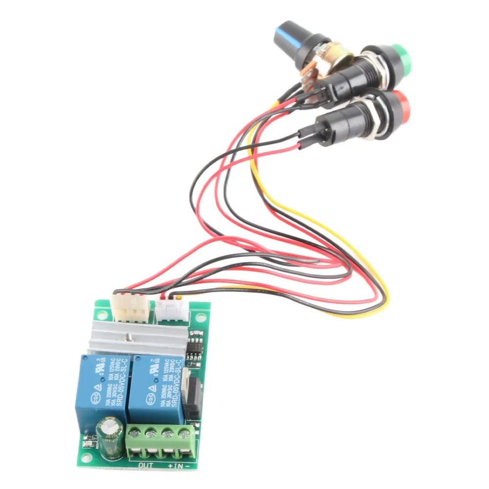 6V 12V 24V Motor Speed Controller 3A Current Rating CW CCW Rotation PWM Regulator Switch Reversible Switch Adjustable Voltage