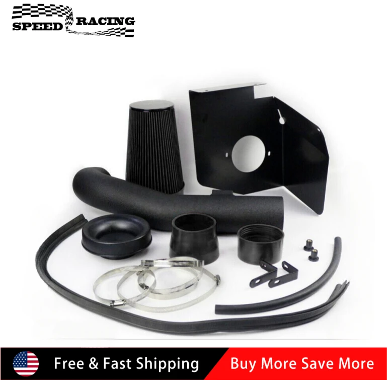 

Cold Air Intake Kit+Heat Shield for 2009-2013 Chevrolet Silverado 1500 4.8L 5.3L 6.0L 6.2L Avalanche 5.3L 6.0L V8 Engine