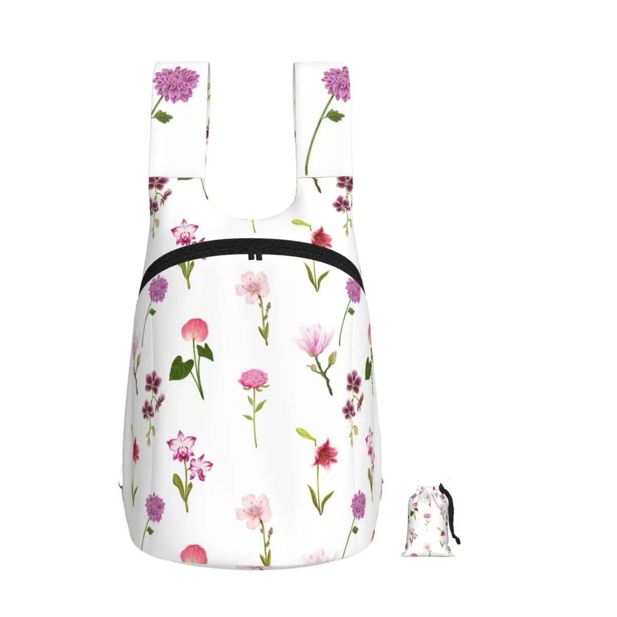 Summer Country Cottage Garden Flower Backpack Student Storage BookBag Kids School Bag Laptop Shoulder Bags for Men Women