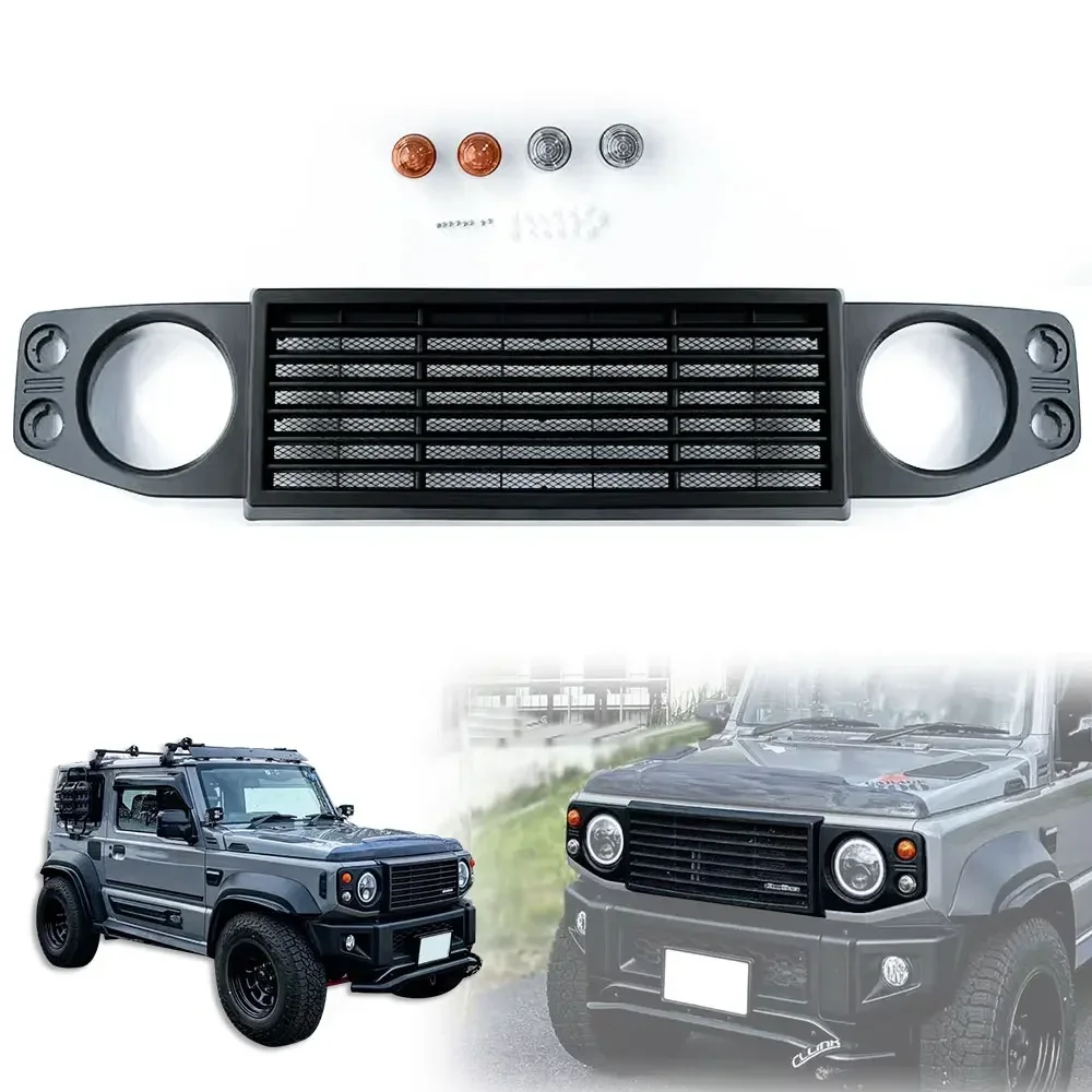 

ABS Car Front Grille Auto Front Bumper Decoration Racing Grills Exterior Accessories For Suzuki Jimny JB74 JB64 2019 2020 2023