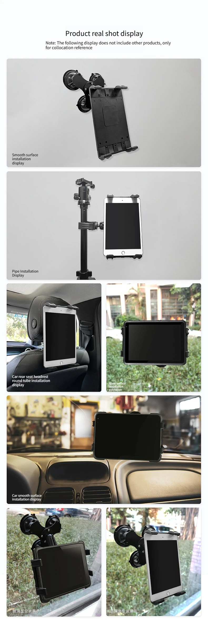 Soporte resistente para tableta, base Universal para Ipad Air Mini Pro GETAC T800 con Base de bola compatible con soporte Ram