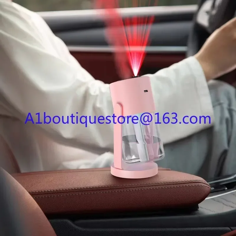 Umidificador ultrassônico portátil do desembaçador do carro da casa de Usb com diodo emissor de luz da projeção de 7 cores