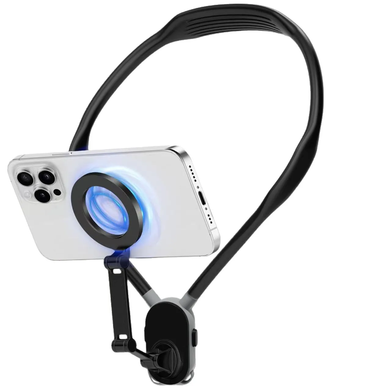 

Магнитный держатель для телефона на шею с креплением для экшн-камеры: съемка от первого лица, фиксированная съемка с груди