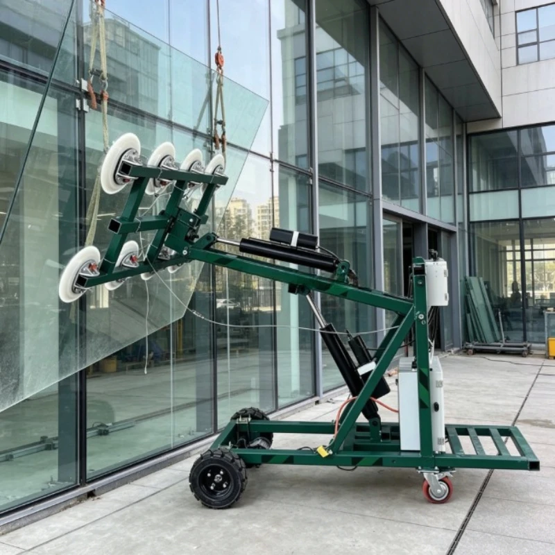 Customized Vacuum Glass Lifting Machine Glass Handling Cart 200kg 400kg 600kg 800kg for Glass Loading and Unloading