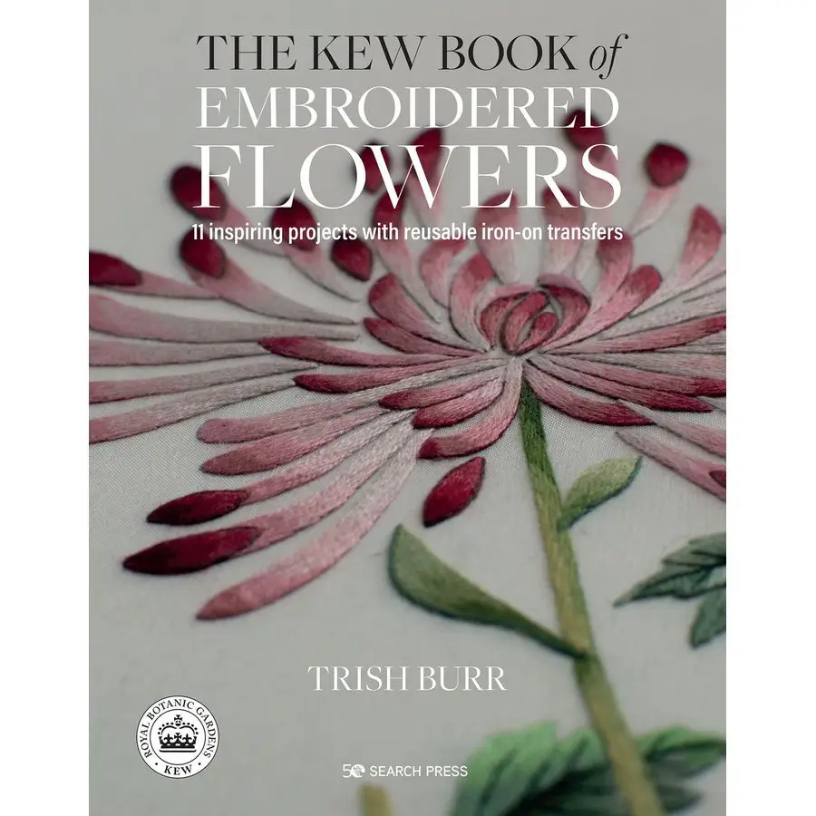 

Book of Embroidered Flowers, The 11 inspiring projects with reusable ironon transfers